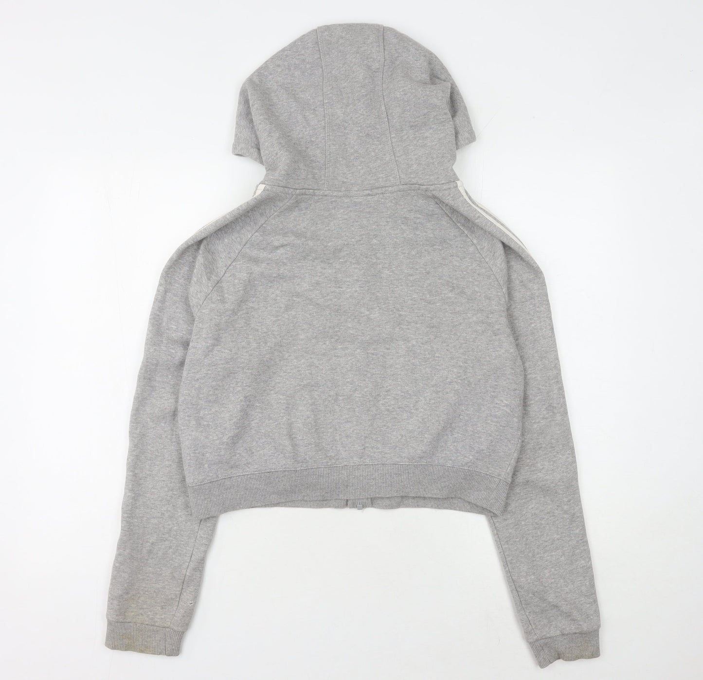 Adidas Women's Grey Full Zip Hoodie Size 14
