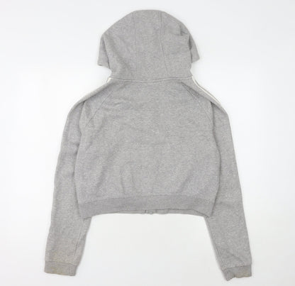 Adidas Women's Grey Full Zip Hoodie Size 14