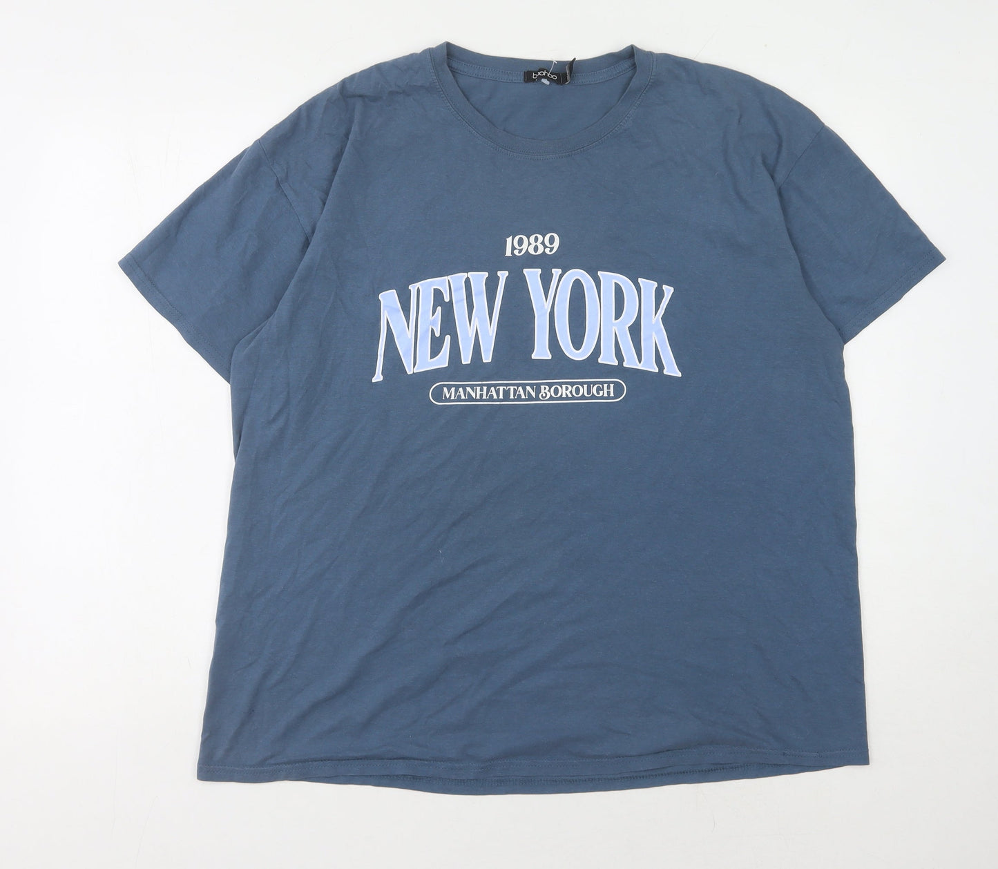 Boohoo Women’s Blue T-Shirt Size 18 Casual City Style