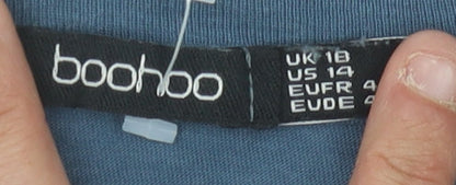 Boohoo Women’s Blue T-Shirt Size 18 Casual City Style