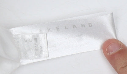 Lakeland Women's White Puffer Jacket, Regular Fit