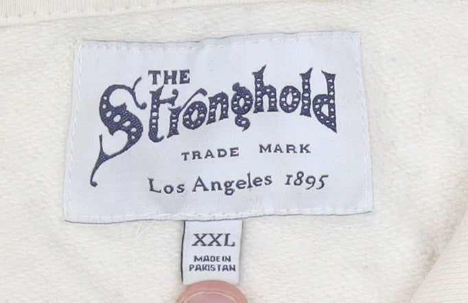 The Stronghold Men's Beige 2XL Pullover Hoodie