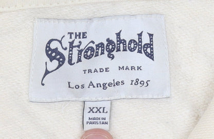 The Stronghold Men's Beige 2XL Pullover Hoodie