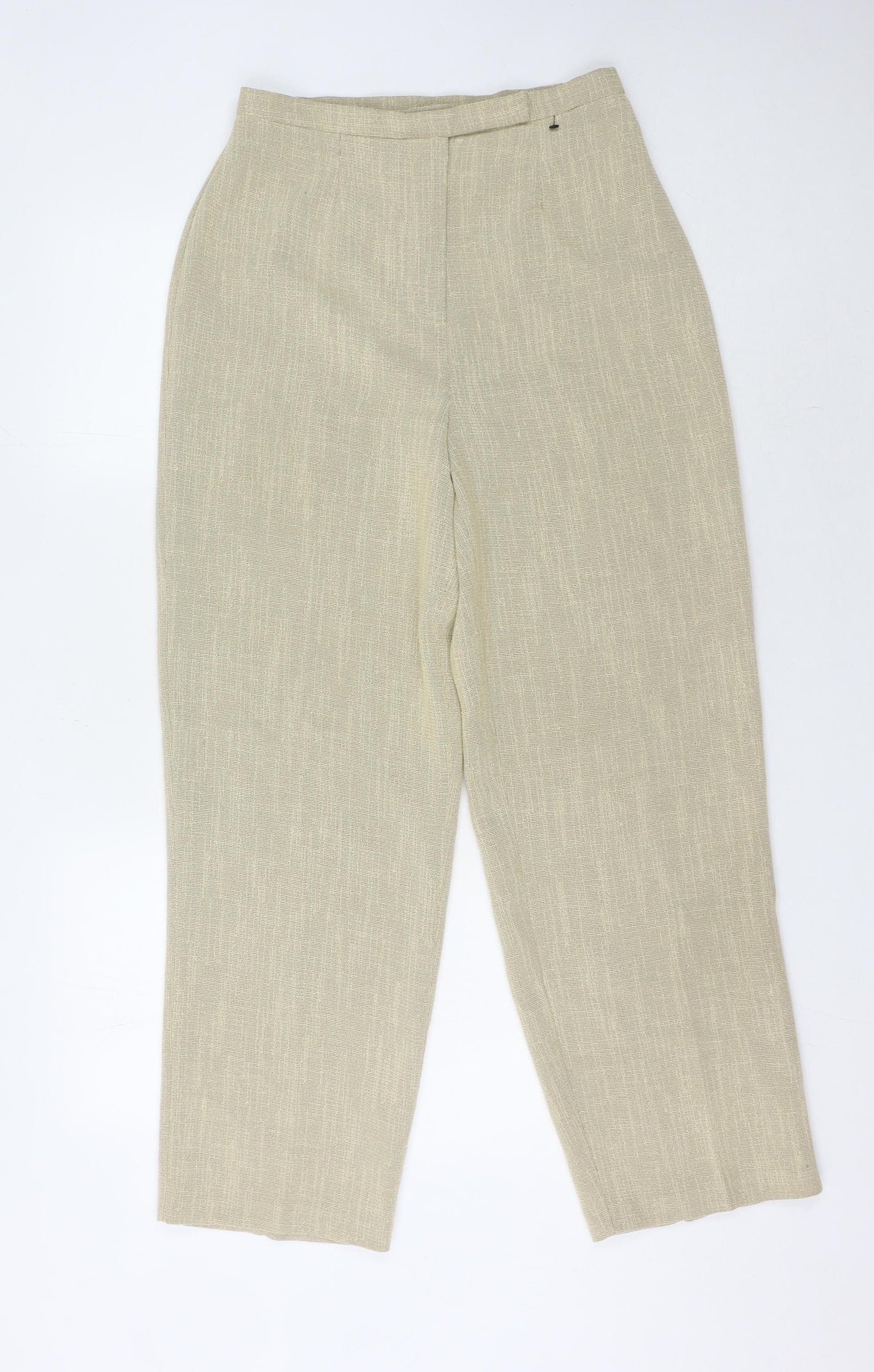 Gianfranco Corneli Women's Beige Straight Trousers Size 12