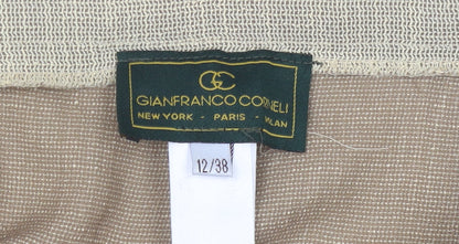 Gianfranco Corneli Women's Beige Straight Trousers Size 12