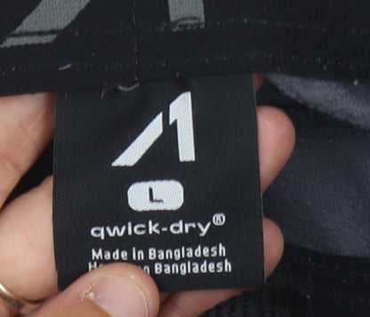 Men's Black Joggers L Size Quick Dry Trousers