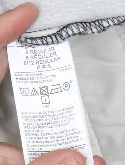 Womens UK Size 8 Gap Regular Fit  Grey Trousers