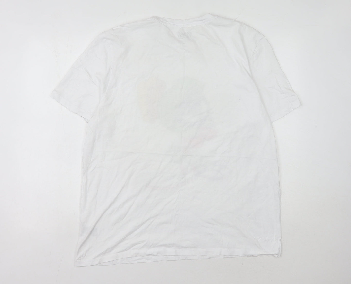 Looney Tunes XL White Cartoon T-Shirt, Men's Marvin Character