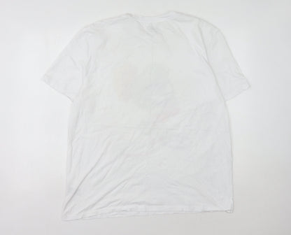 Looney Tunes XL White Cartoon T-Shirt, Men's Marvin Character