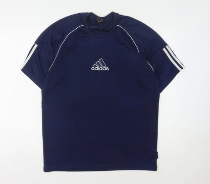 Adidas Men's Blue Athletic Jersey T-Shirt Medium