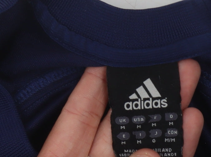 Adidas Men's Blue Athletic Jersey T-Shirt Medium