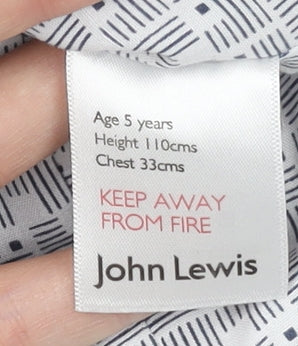 John Lewis Boys Blue Waistcoat, 5 Years, Formal/Casual Style