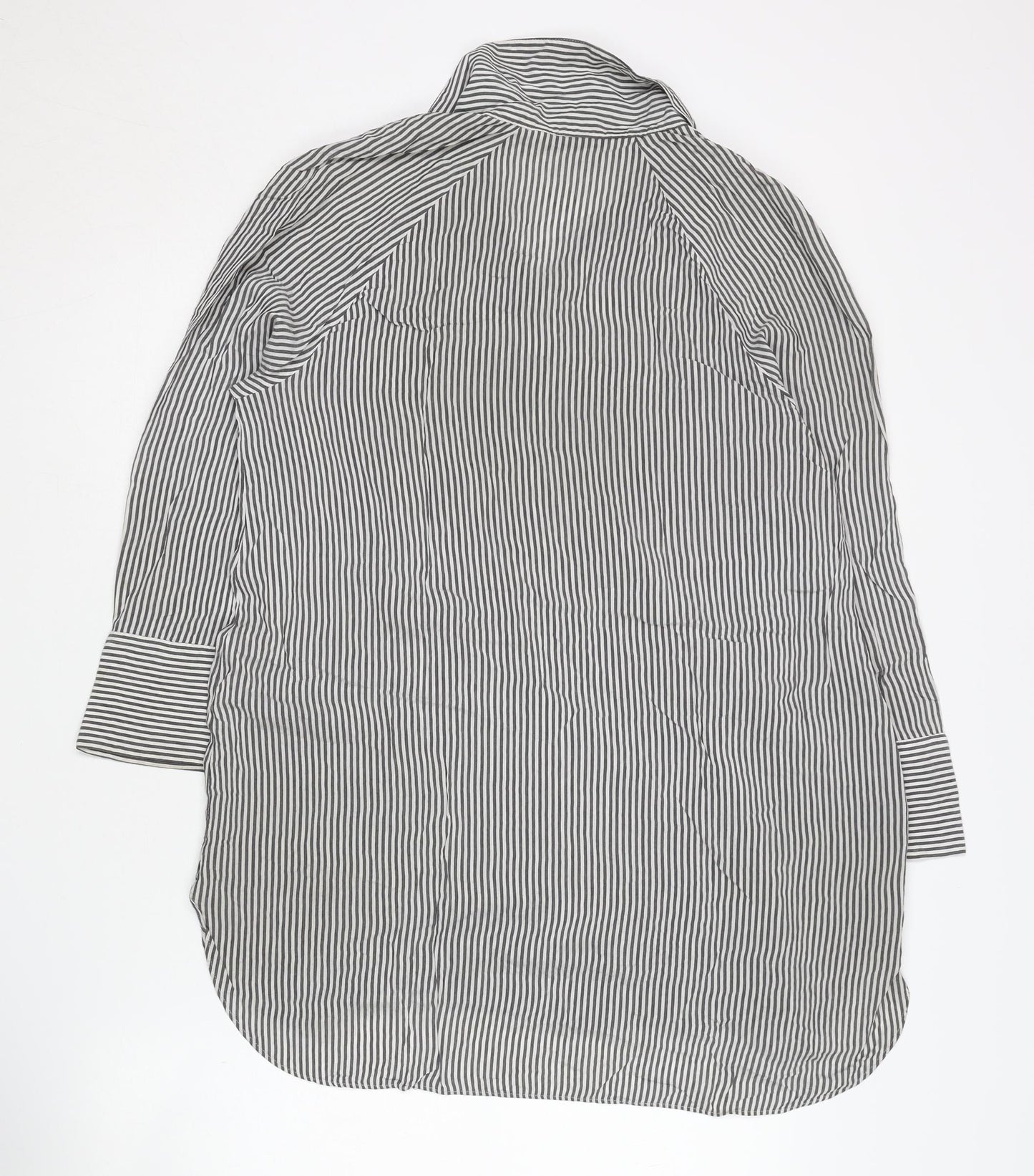 Womens UK Size 12 Zara Black  Button-Up