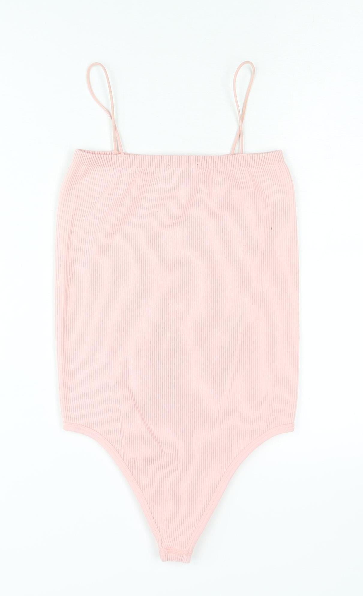 Zara Women's Pink XS Bodysuit, Sleeveless Knit