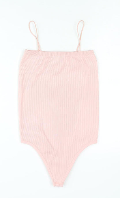 Zara Women's Pink XS Bodysuit, Sleeveless Knit