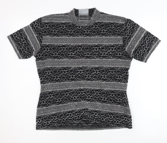 Womens UK Size 14 Wallis Black Basic Blouse