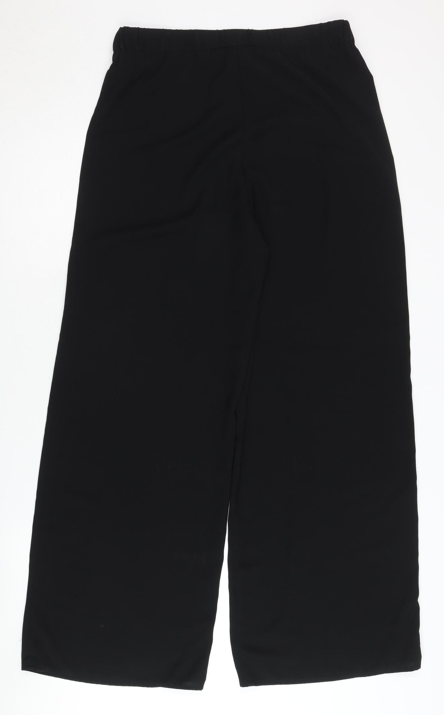 H&M Conscious Women's Black Relaxed Trousers, Size 8