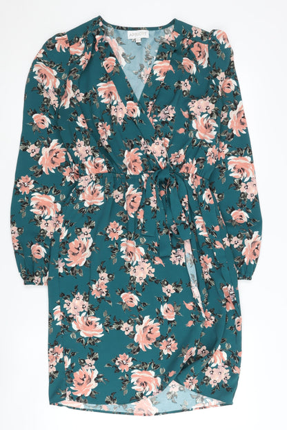 Apricot Women's Floral Wrap Dress Multicolour Size 10