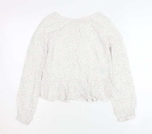 Womens UK Size 14 H&M White  Blouse