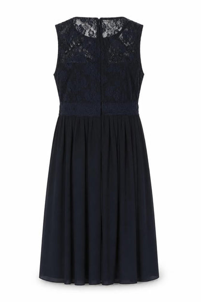 H&M Women's Black A-Line Lace Knee Length Dress