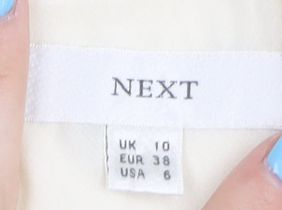 Womens UK Size 10 NEXT Ivory  Blouse
