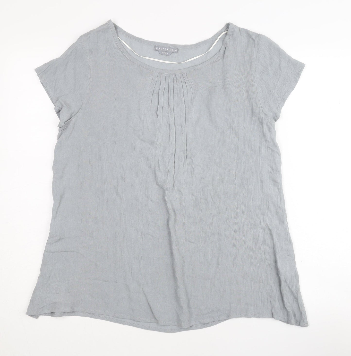 RABALDER Women's Grey Blouse, Size S, Casual, Lightweight