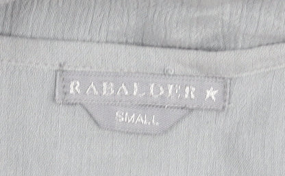 RABALDER Women's Grey Blouse, Size S, Casual, Lightweight
