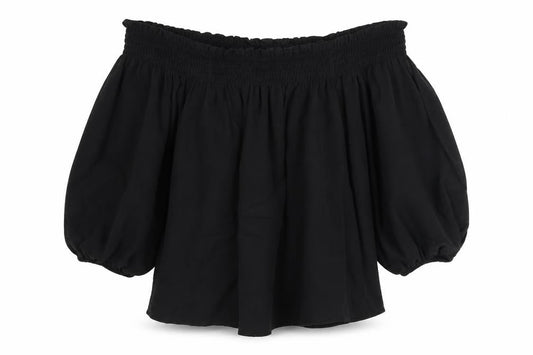 Superdry Women Black Off Shoulder Top UK 12