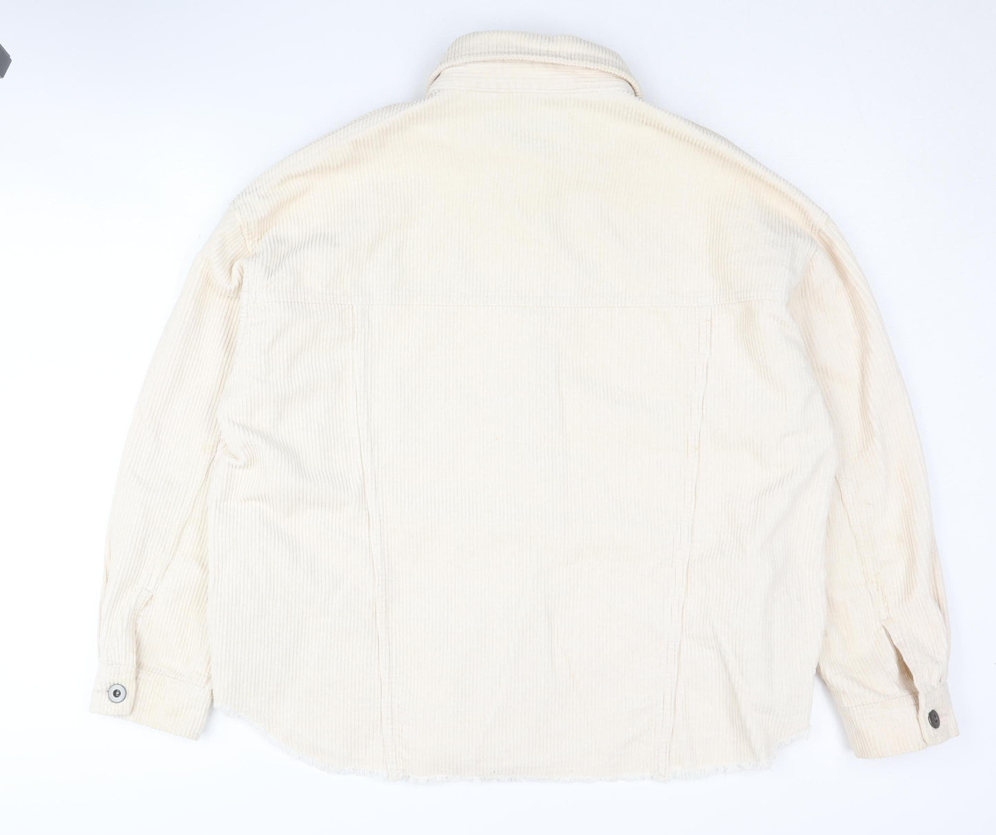 Womens UK Size S Zara Beige  Button-Up