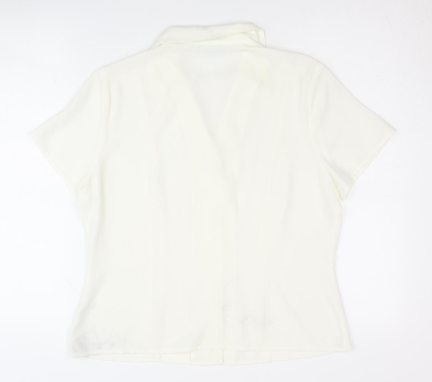 Anne Brooks Women’s White Petite Button-Up Shirt