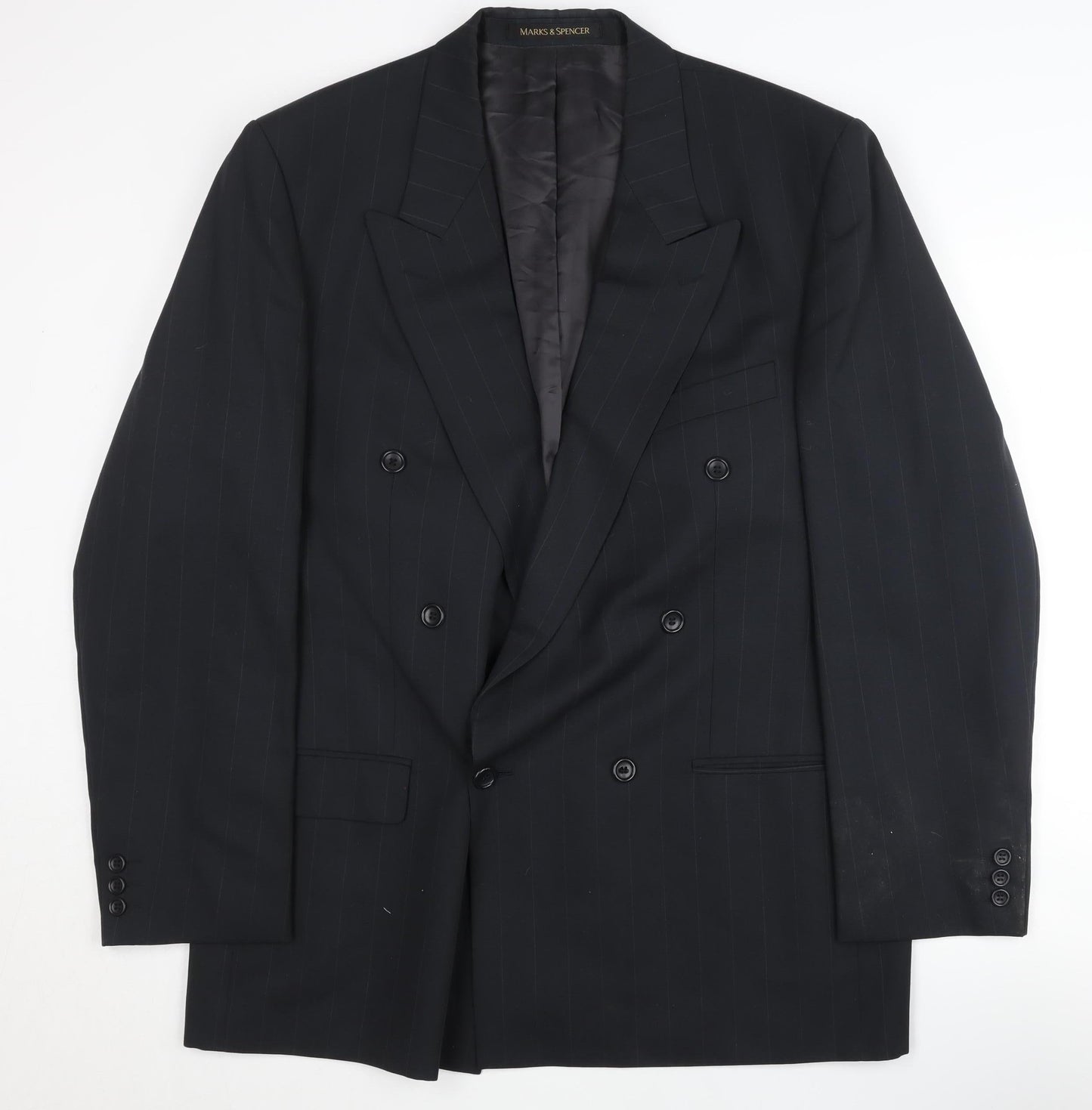 Mens UK Size 42 Marks and Spencer Regular Black Suit Jacket