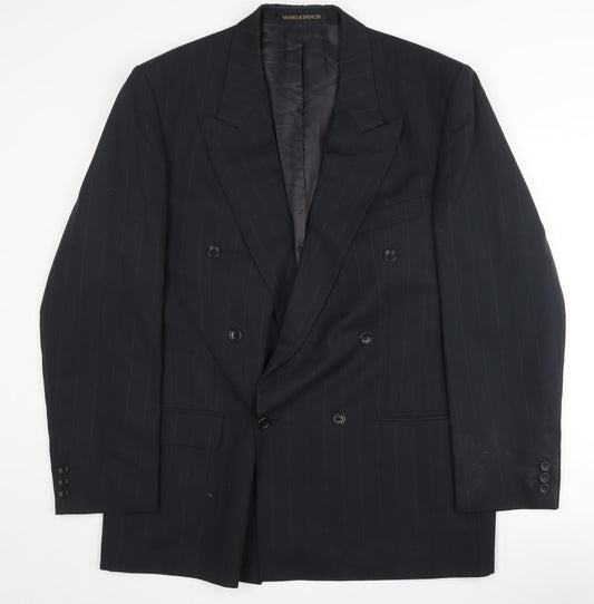 Mens UK Size 42 Marks and Spencer Regular Black Suit Jacket