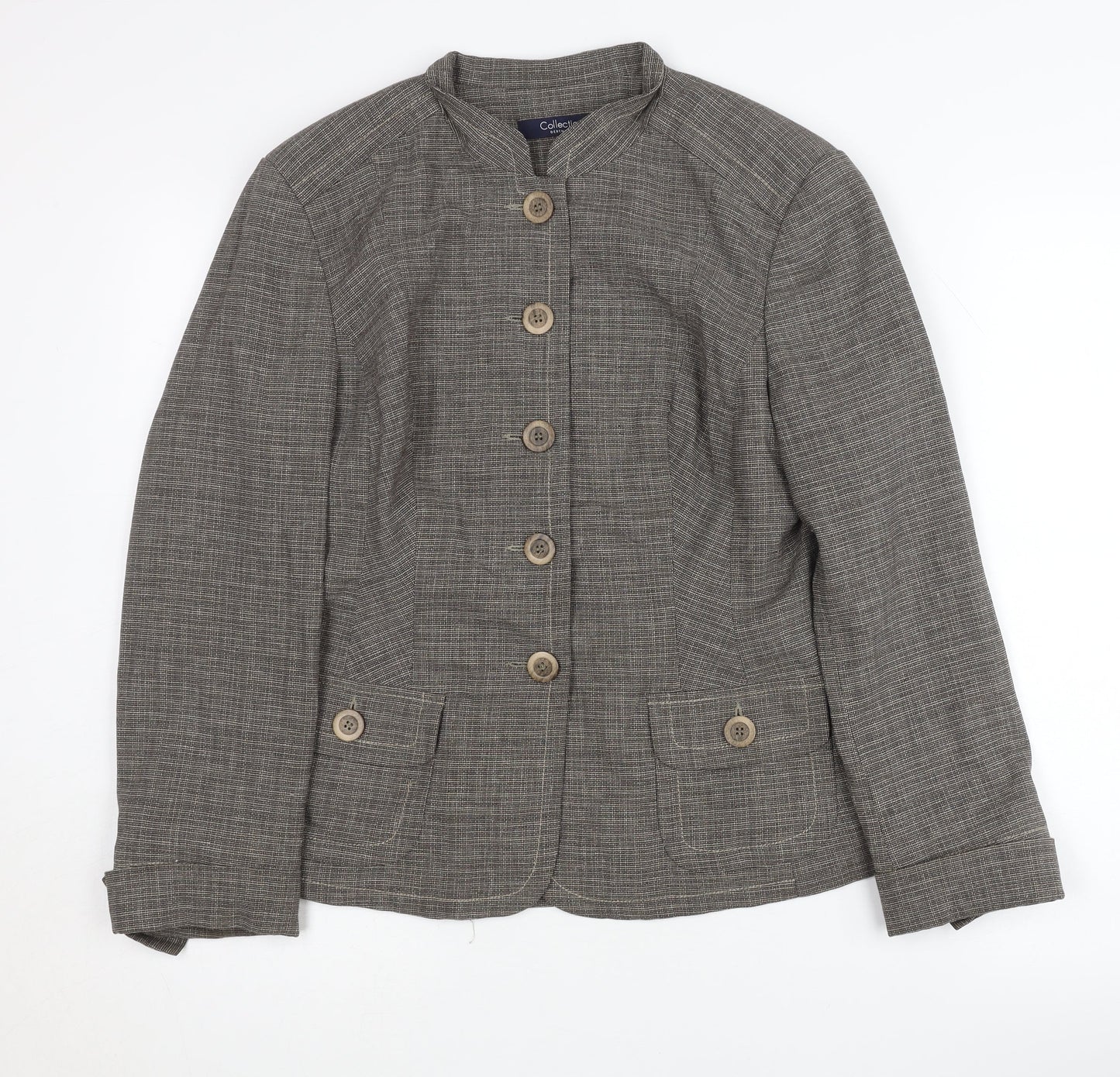 Womens UK Size 12 Debenhams Grey Basic Jacket