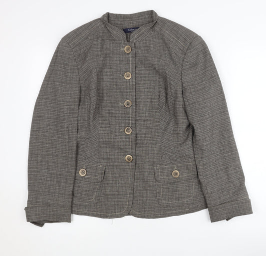 Womens UK Size 12 Debenhams Grey Basic Jacket