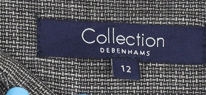 Womens UK Size 12 Debenhams Grey Basic Jacket