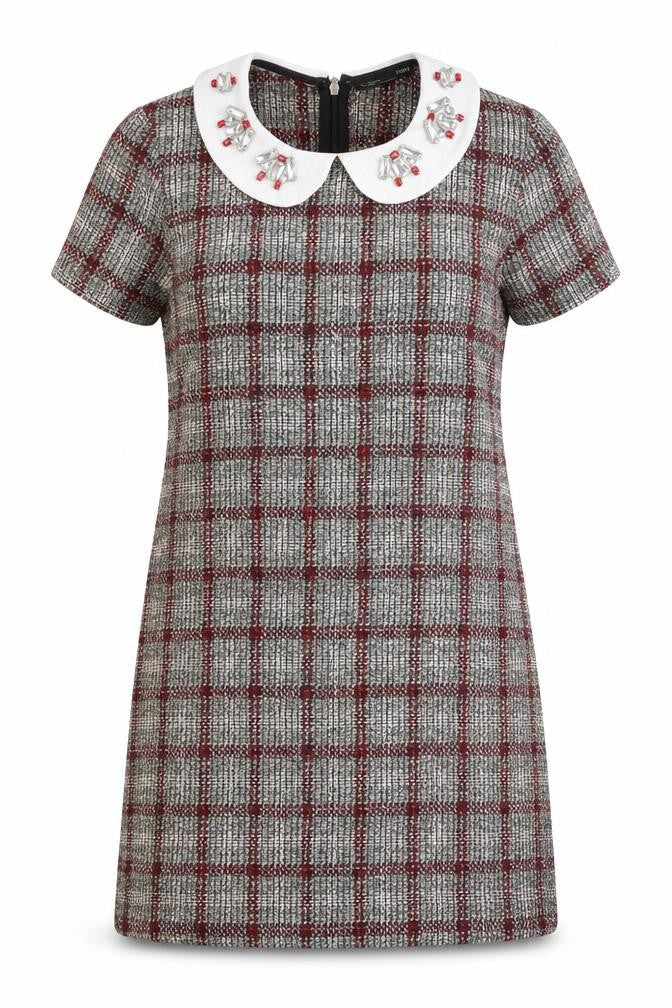Zara Women’s Multicoloured Collared Sheath Dress S