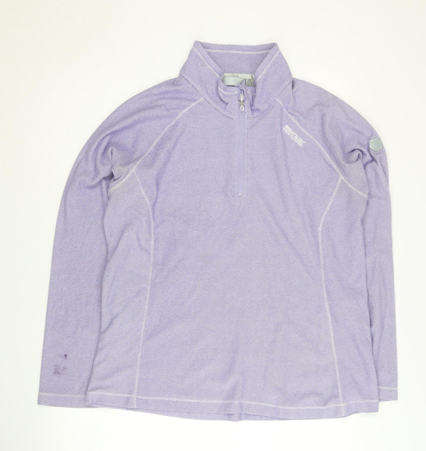 Regatta Women’s Purple 1/4 Zip Sweatshirt, Size 16