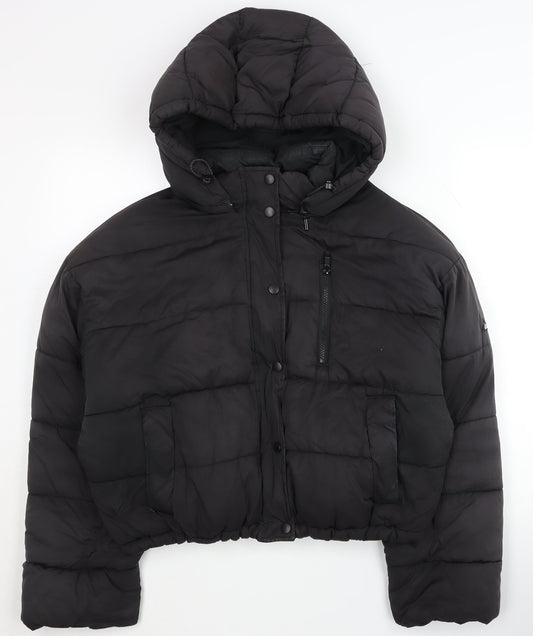 Urban Outfitters Women's Black Puffer Jacket L