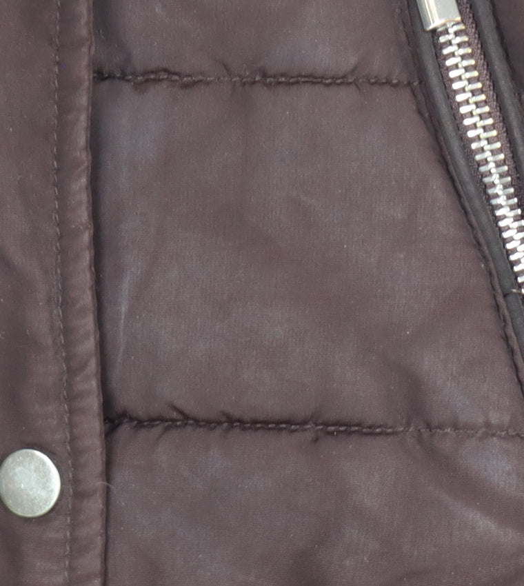 Womens UK Size 10 H&M Brown Puffer Jacket