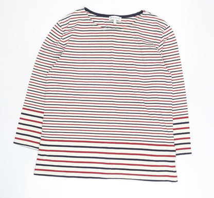 Womens UK Size 10 Warehouse Multicoloured Basic T-Shirt