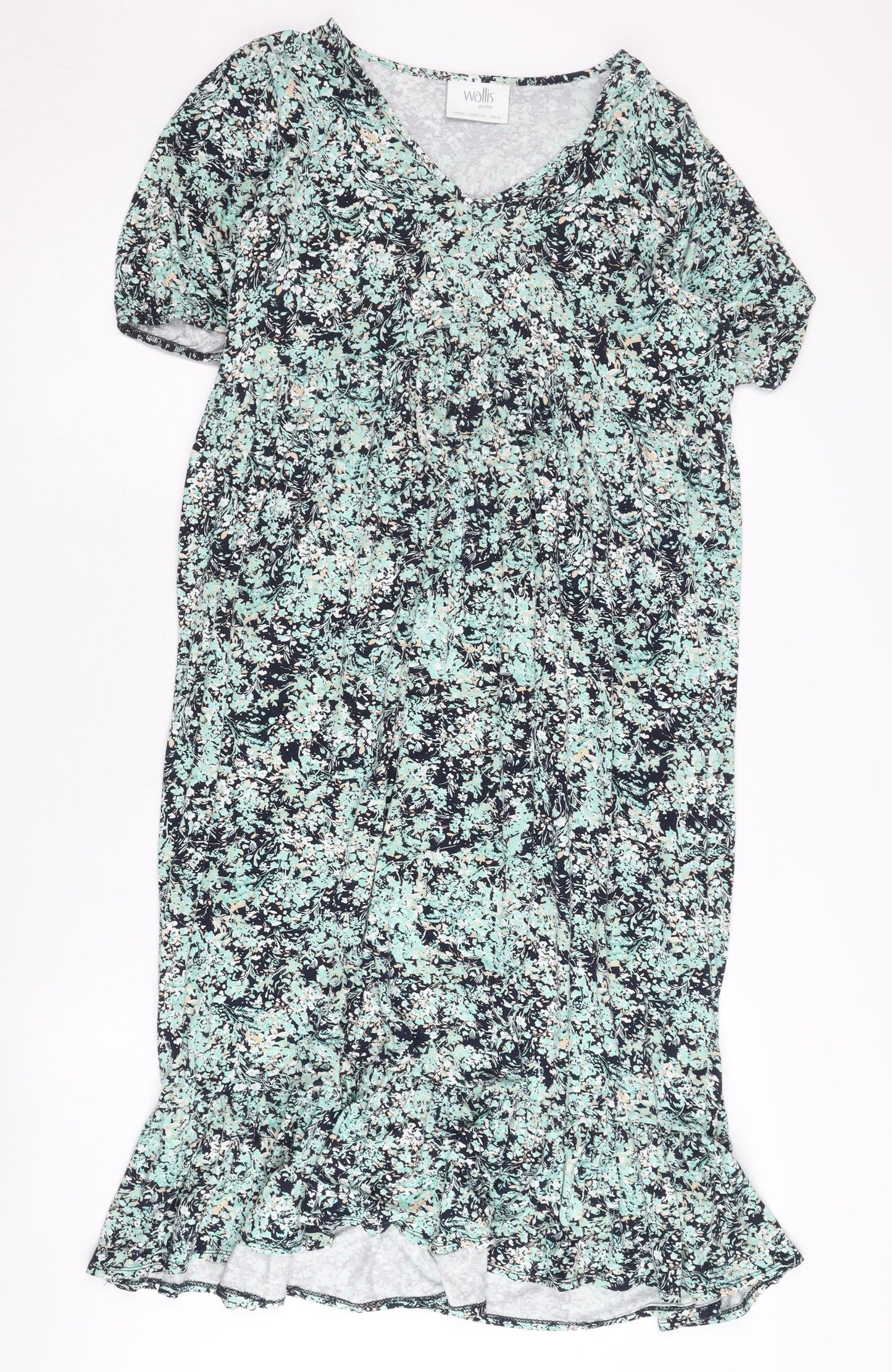 Wallis Floral Multicolour Petite Dress Size 10
