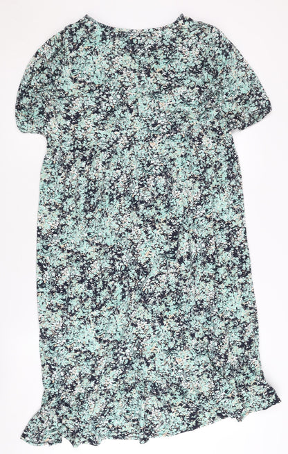 Wallis Floral Multicolour Petite Dress Size 10