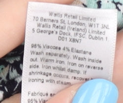 Wallis Floral Multicolour Petite Dress Size 10