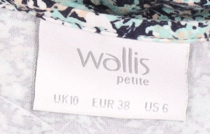 Wallis Floral Multicolour Petite Dress Size 10