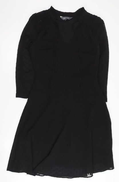 Sosandar Women's Black V-Neck Dress Size 10