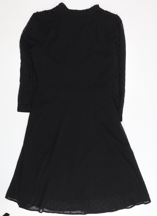 Sosandar Women's Black V-Neck Dress Size 10
