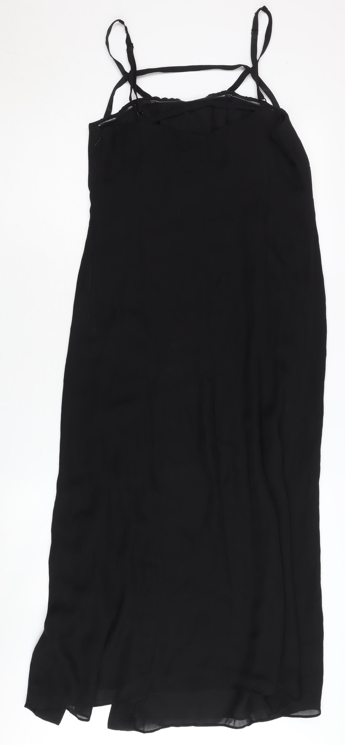 Whistles Women’s Black Slip Dress, Size 12, Party/Cocktail