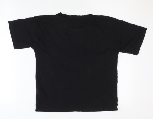 Disney Girls Black Mickey Mouse Graphic T-Shirt - Size 146