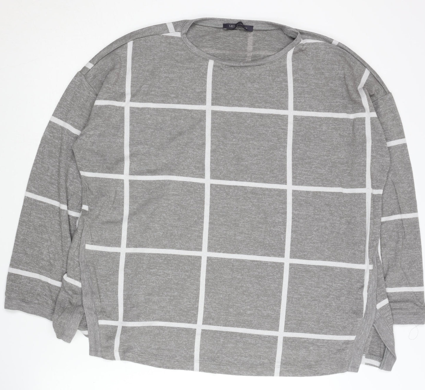 Womens UK Size 20 Marks and Spencer Grey Pullover Jumper