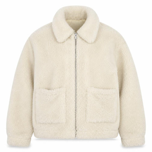 Womens UK Size S New Look Ivory Bomber Jacket